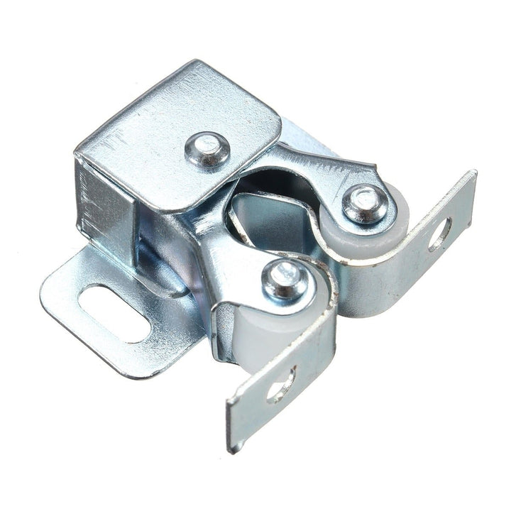 Double Roller Catch Cupboard Cabinet Door Furniture Latch Hardware with Spear Strikes Image 3