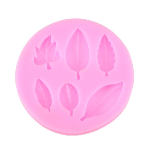 DIY Leaves Chocolate Mold Resin Flower Fondant Cake Decorating Mold Image 3