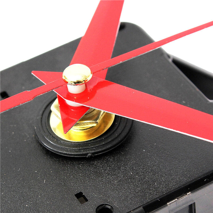 DIY Red Triangle Hands Quartz Wall Clock Movement Mechanism Image 7