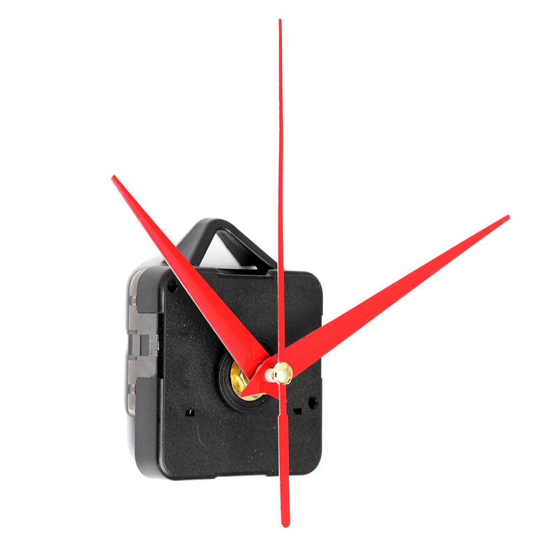 DIY Red Triangle Hands Quartz Wall Clock Movement Mechanism Image 8