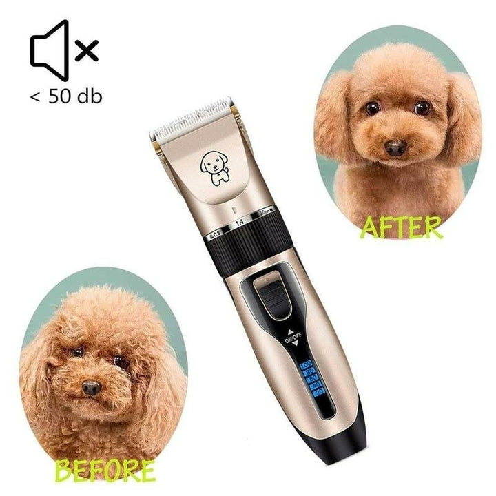 Dog Hair Electric Trimmer With 1 Set Of Clipper Tools USB Charging Pet Grooming Haircut Tool Low-noise Cat Shaver Image 4