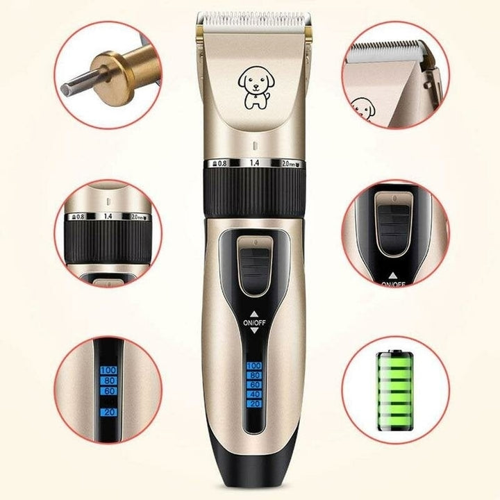 Dog Hair Electric Trimmer With 1 Set Of Clipper Tools USB Charging Pet Grooming Haircut Tool Low-noise Cat Shaver Image 5