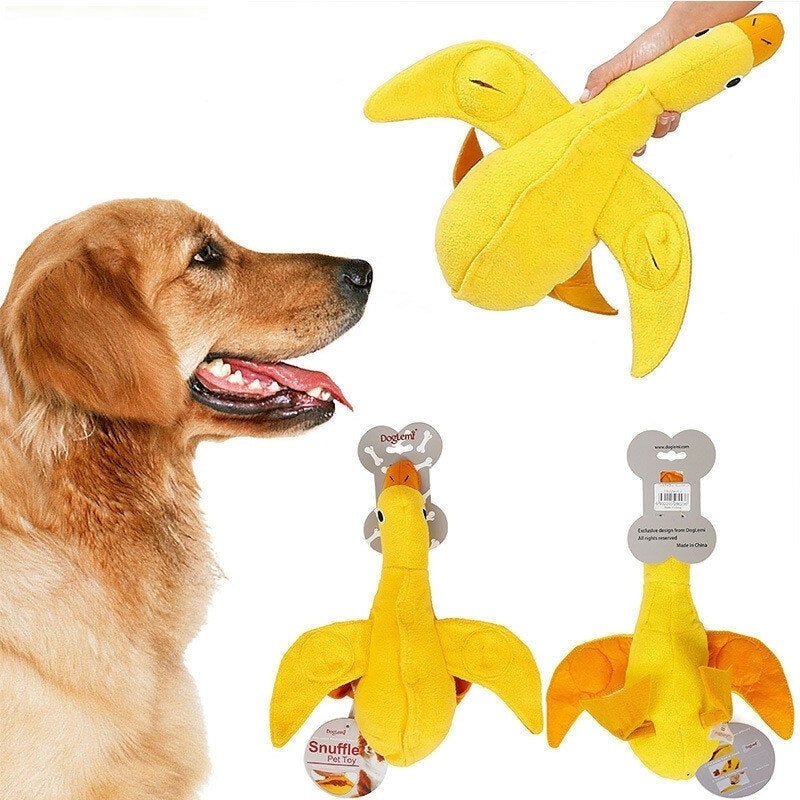 Dog Snuffle Duck Toy Training Pet Image 1