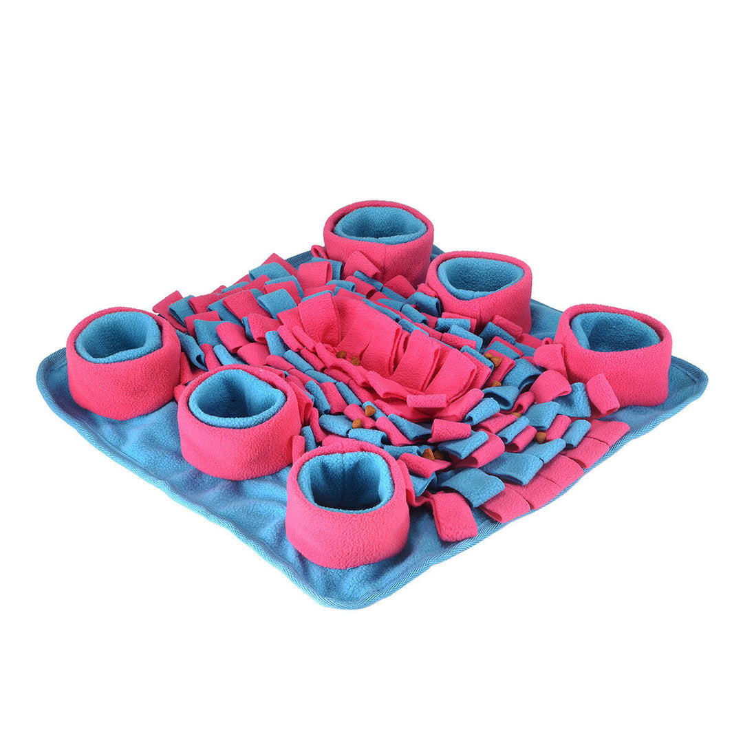 Dog Sniffing Snuffle Training Mat Pet Blanket Play Washable Polar Fleece Dog Trainings Mat Food Feeder Image 7