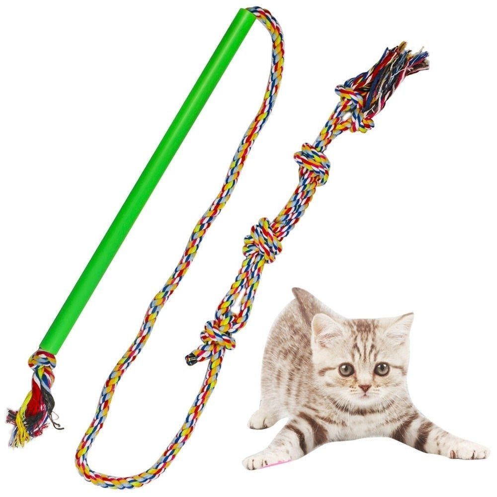 Dog Rod toxick Colorful Rotar Outdoor Extendable Funny Cat Bite Rotary Oral Care Extendable Colorful Pets Toys Image 2