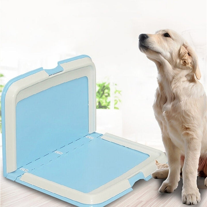 Dog Toilet Foldable Potty Portable Dog Training Pet Toilet Pad Holder Image 2