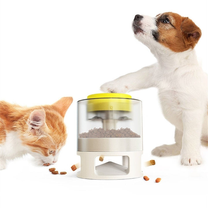 Dog Training Food Leaking Toy Press Type Feeder Transparent Granary Anti-falling Improve IQ Fun Feeding for Cats or Dogs Image 2