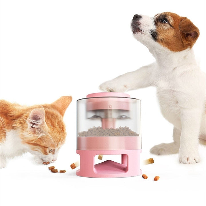 Dog Training Food Leaking Toy Press Type Feeder Transparent Granary Anti-falling Improve IQ Fun Feeding for Cats or Dogs Image 4