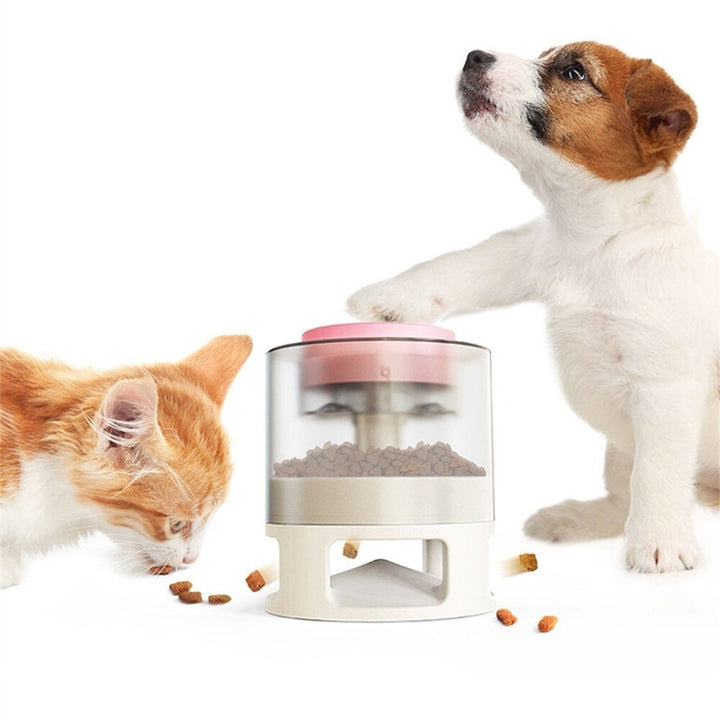 Dog Training Food Leaking Toy Press Type Feeder Transparent Granary Anti-falling Improve IQ Fun Feeding for Cats or Dogs Image 6