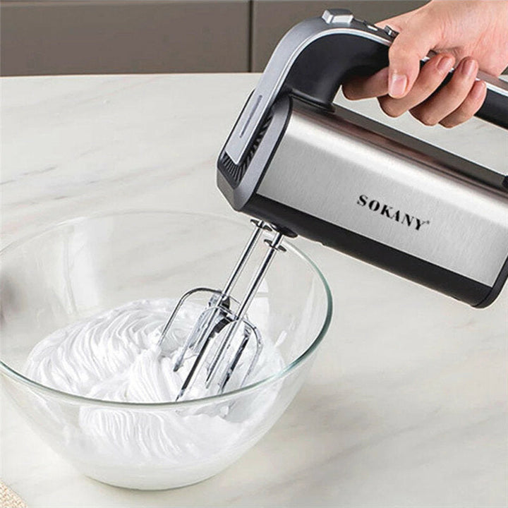 Electric Hand Mixer Egg Beater Spiral Whisk Cream Kitchen Cooking Tool Image 5