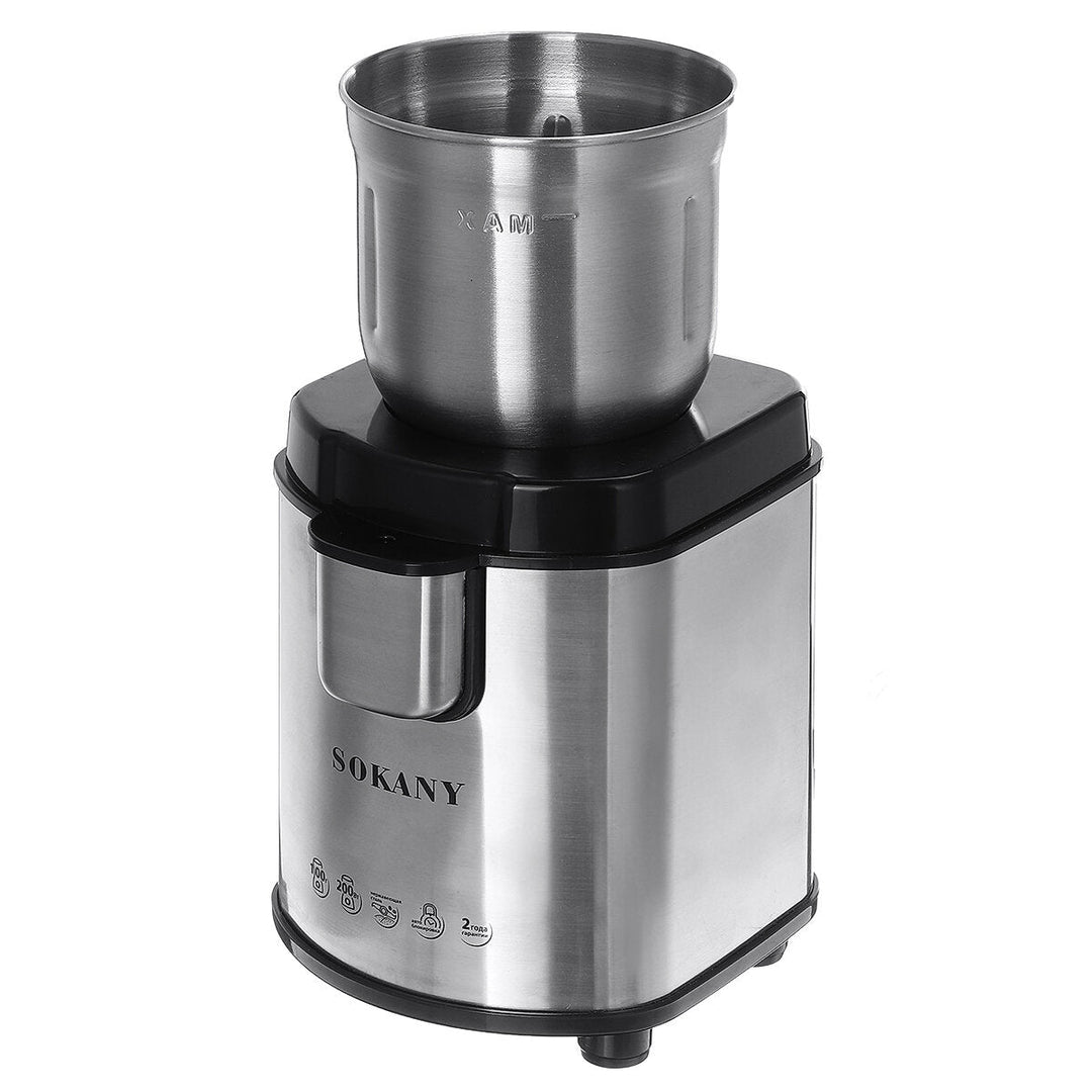 Electric Coffee Grinder Maker Beans Mill Herbs Nuts Spice Grinding Milling 200W Image 1