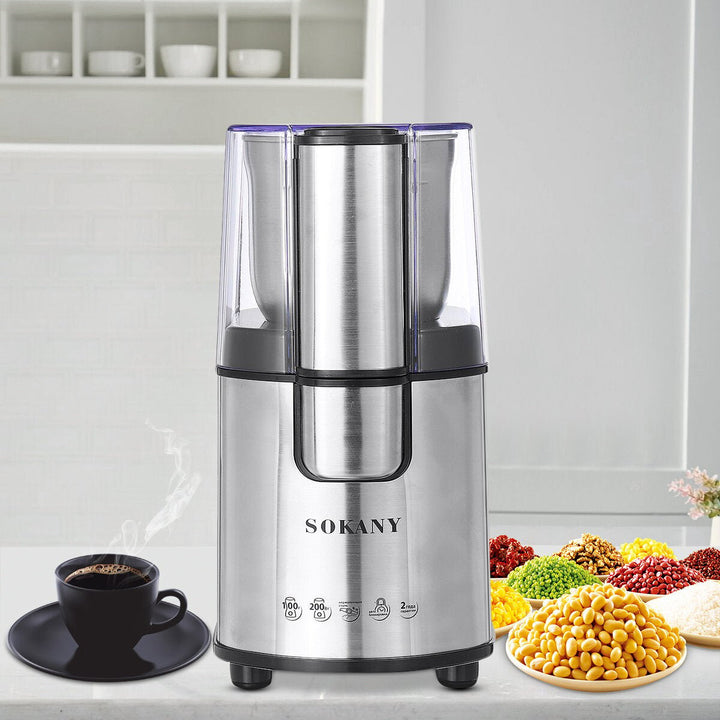 Electric Coffee Grinder Maker Beans Mill Herbs Nuts Spice Grinding Milling 200W Image 3