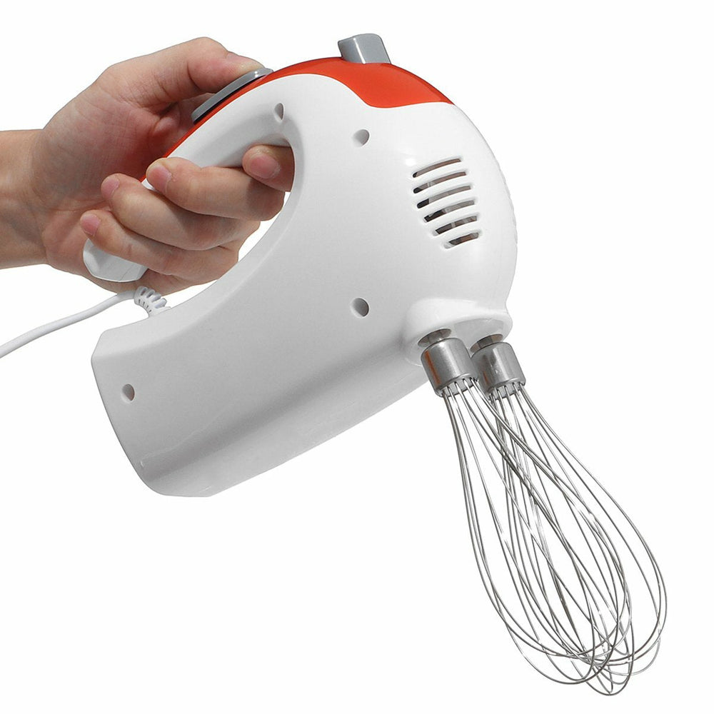 Electric Egg Beater 200W Hand Mixer Stainless Steel Whisk Milk Cooking Baking for Kitchen Image 2