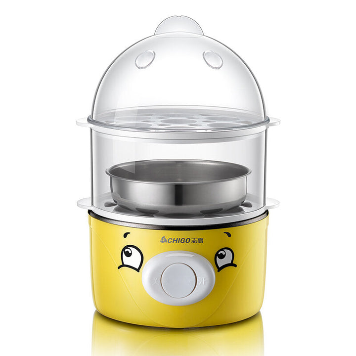 Egg Bolier 360W Double Layers Egg Steamer Automatic Egg Custard Machine Household Breakfast Image 2