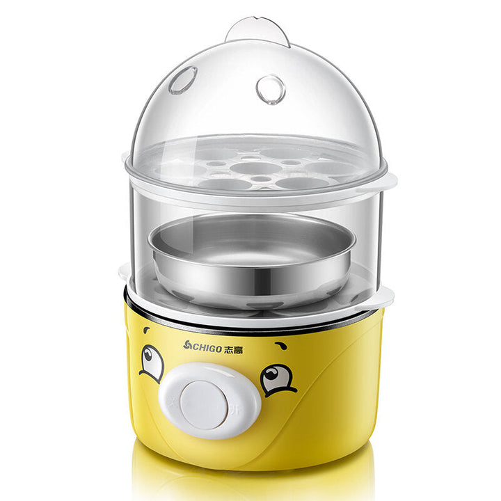 Egg Bolier 360W Double Layers Egg Steamer Automatic Egg Custard Machine Household Breakfast Image 4