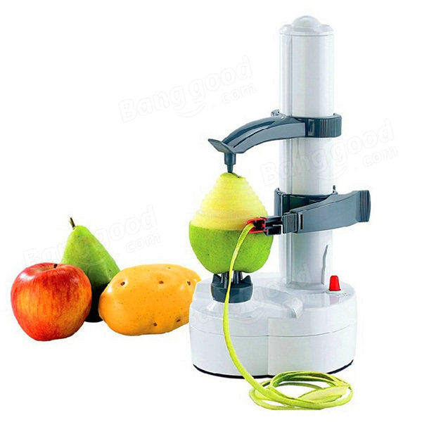 Electric Auto Rotating Potato Peeler Pear Apple Fruit Vegetable Cutter Slicer Kitchen Utensil Image 1