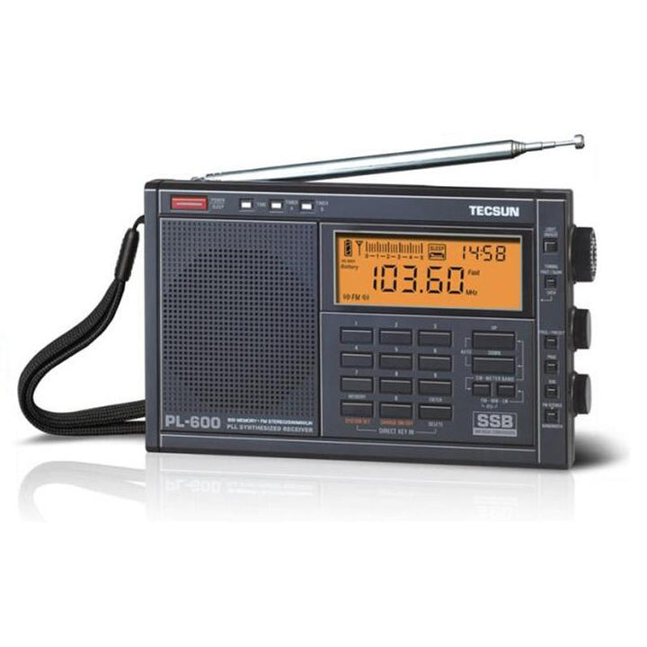 Digital Tuning Full-Band FM MW SW-SBB PLL Shortwave Stereo Radio Receiver with Clock Image 2