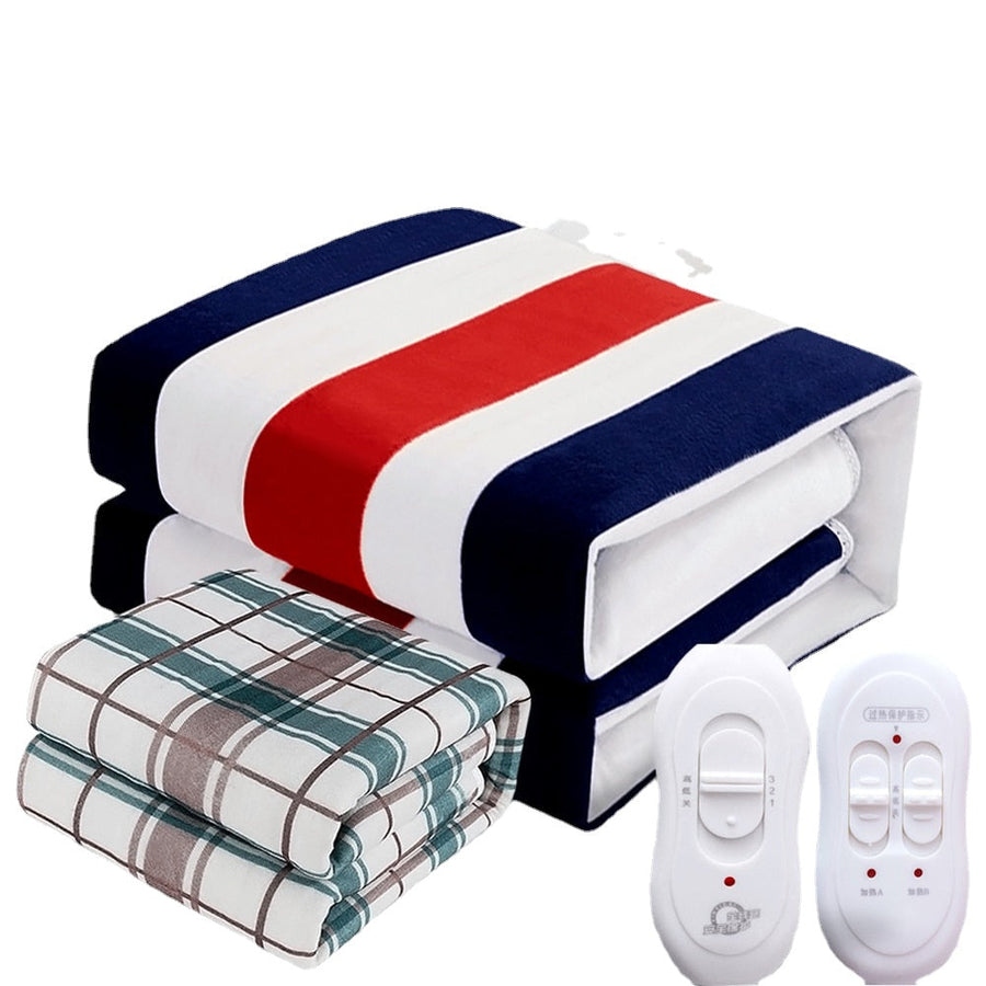 Electric Blanket Thicker Heater Double Body Warmer 150180cm Heated Blanket Thermostat Electric Heating Blanket Electric Image 1