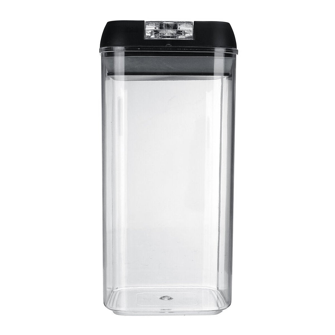 Dry Food Storage Container 5/6/7/14 Pcs Airtight Stackable Cereal Transparent Image 3