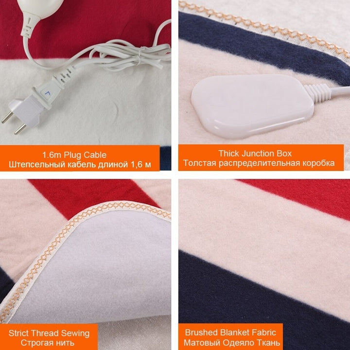 Electric Blanket Thicker Heater Double Body Warmer 150180cm Heated Blanket Thermostat Electric Heating Blanket Electric Image 5