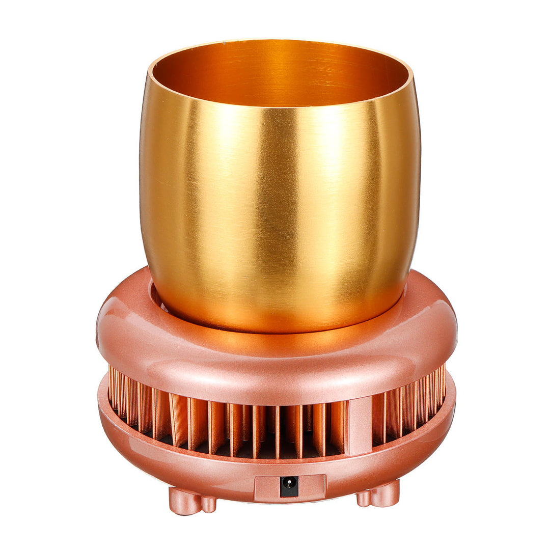 Electric Cup Cooler Box Cooling Beverage Aluminum Cup Drink Holder for Home Office Image 12