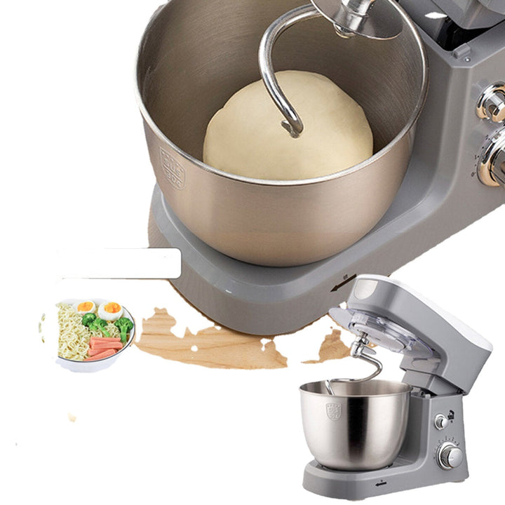 Electric Food Stand Mixer 600W Tilt-Head 6 Speed Stainless Steel Bowl for Knead Dough Egg-beater Image 3