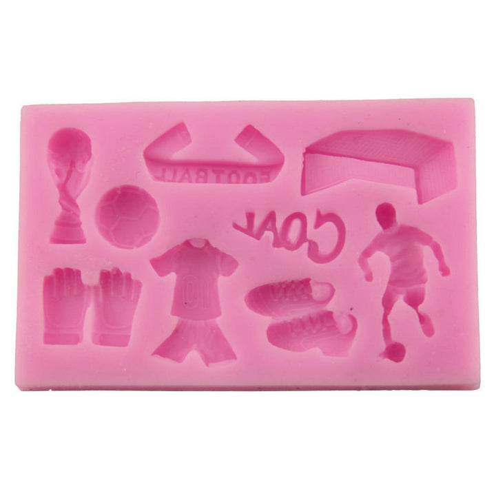 European Cup Football Silicone Fondant Soap 3D Cake Baking Mold Cupcake Jelly Candy Chocolate Image 3