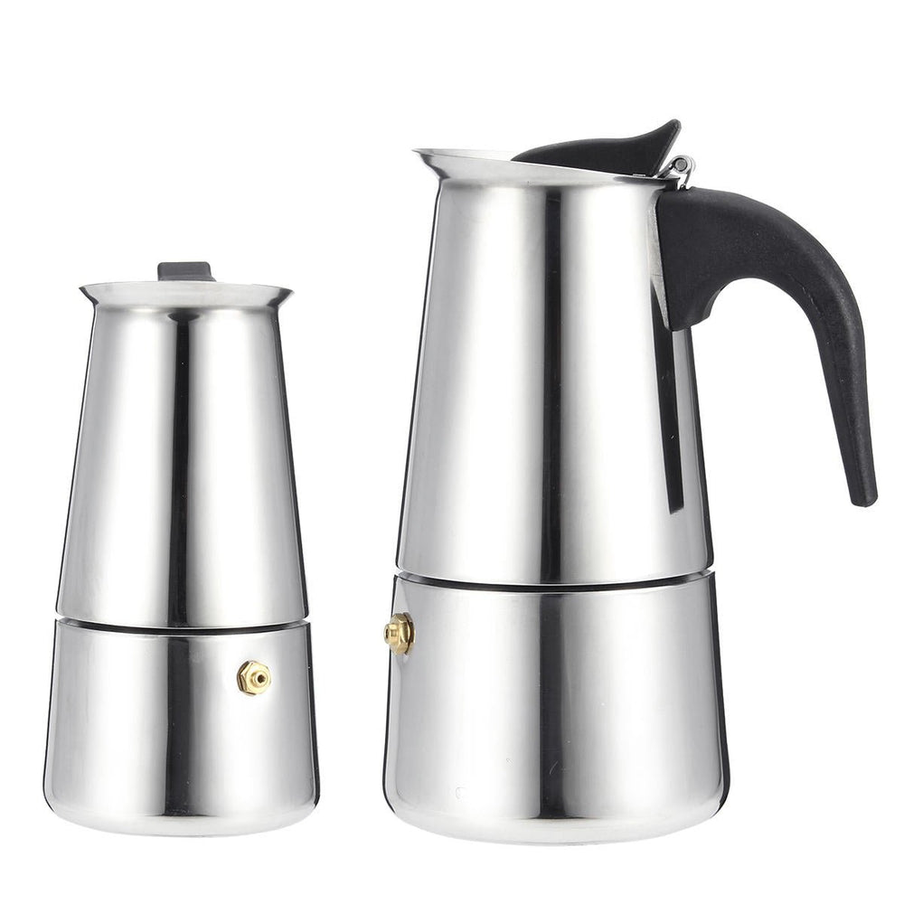 Espresso Moka Coffee Maker Pot Percolator Stainless Steel Electric Stove Electric Coffee Kettle Image 2