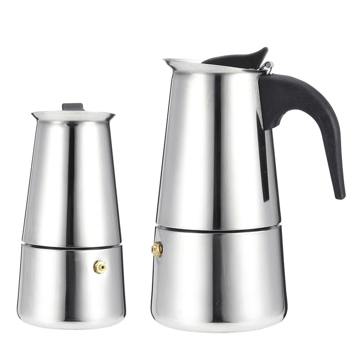 Espresso Moka Coffee Maker Pot Percolator Stainless Steel Electric Stove Electric Coffee Kettle Image 2