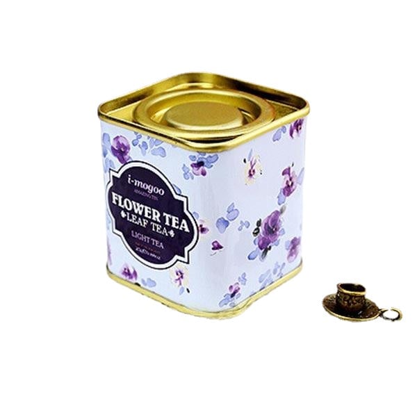 European Vintage Flower Tea Tin Box Candy Box Case Container Organization Image 3