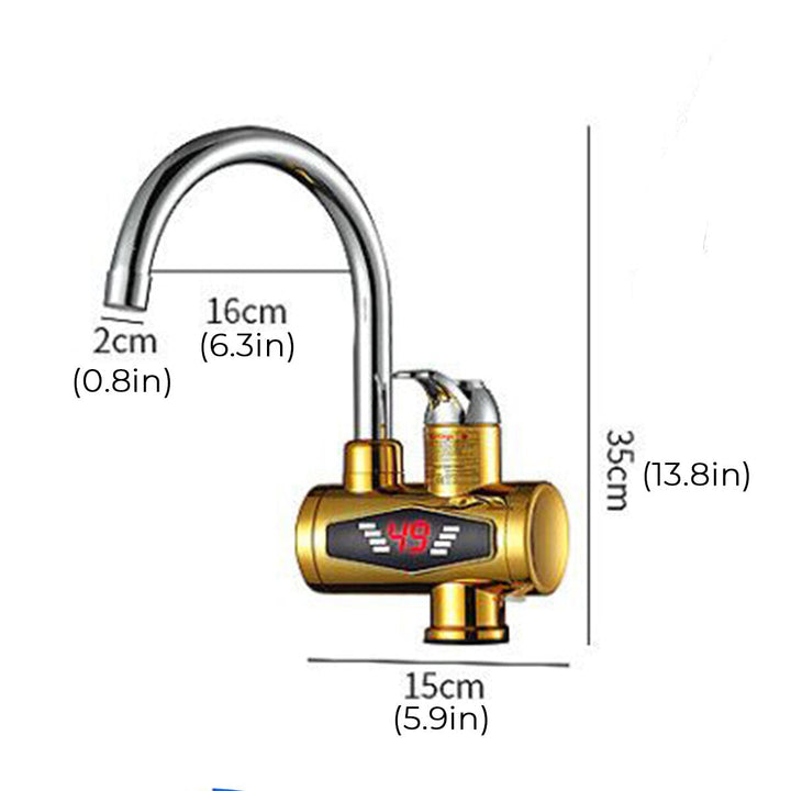 Electric Heating Faucet 3S Heating Temperature Display Instant Hot Water Tap Faucet3300W Image 5