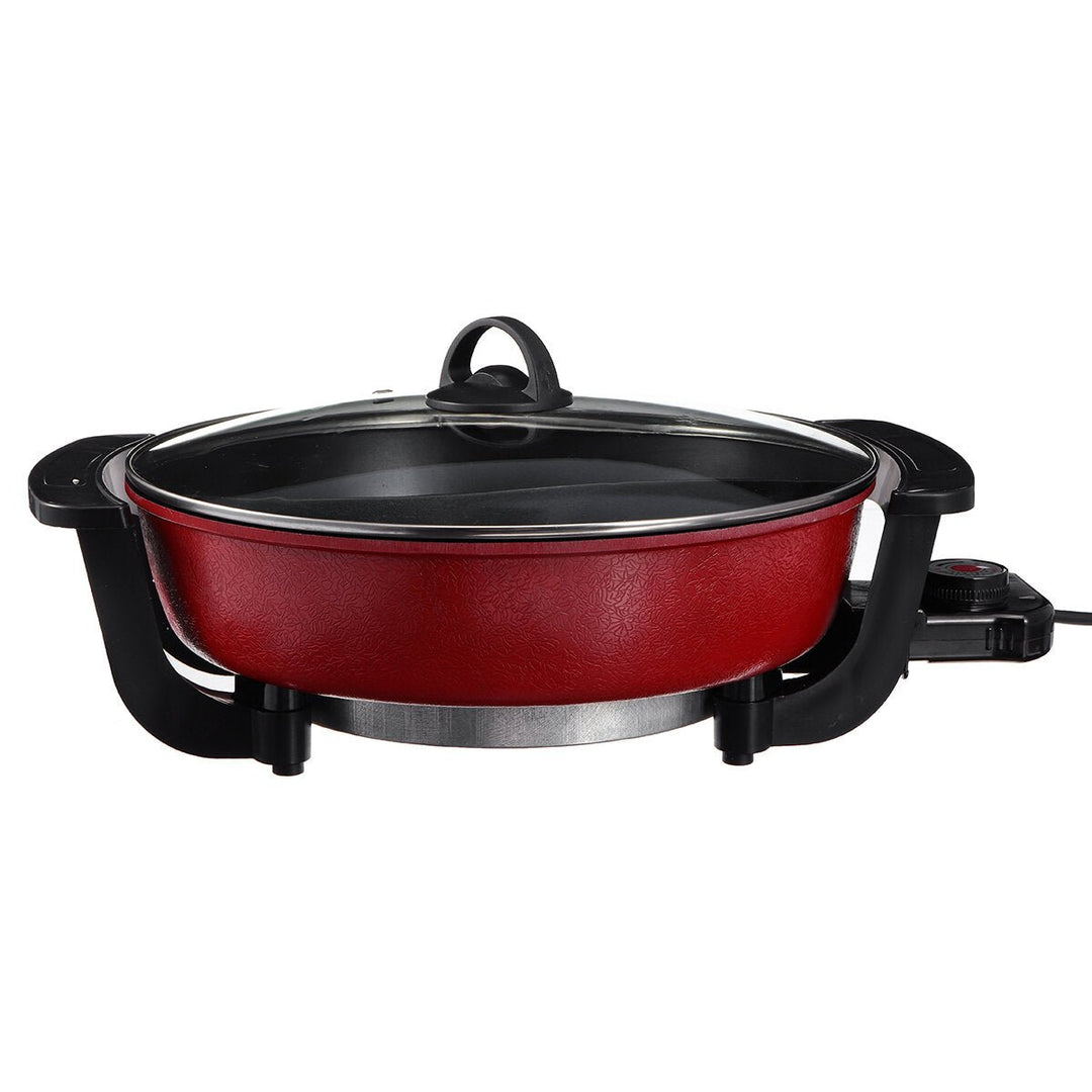 Electric Hot Pot 6L 220V 1360W Pan Frying Grill Oven Cooker Hotpot Cookware Image 1