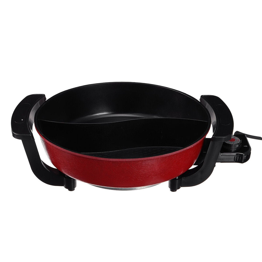 Electric Hot Pot 6L 220V 1360W Pan Frying Grill Oven Cooker Hotpot Cookware Image 2