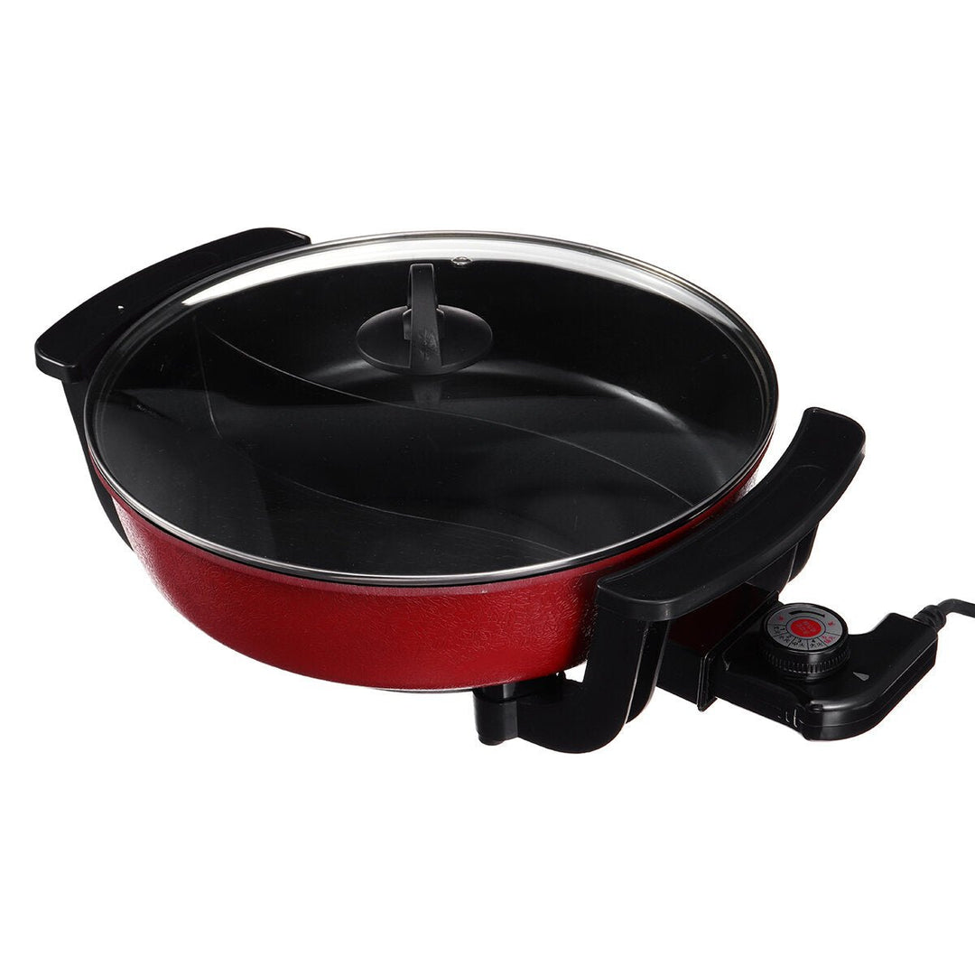 Electric Hot Pot 6L 220V 1360W Pan Frying Grill Oven Cooker Hotpot Cookware Image 3