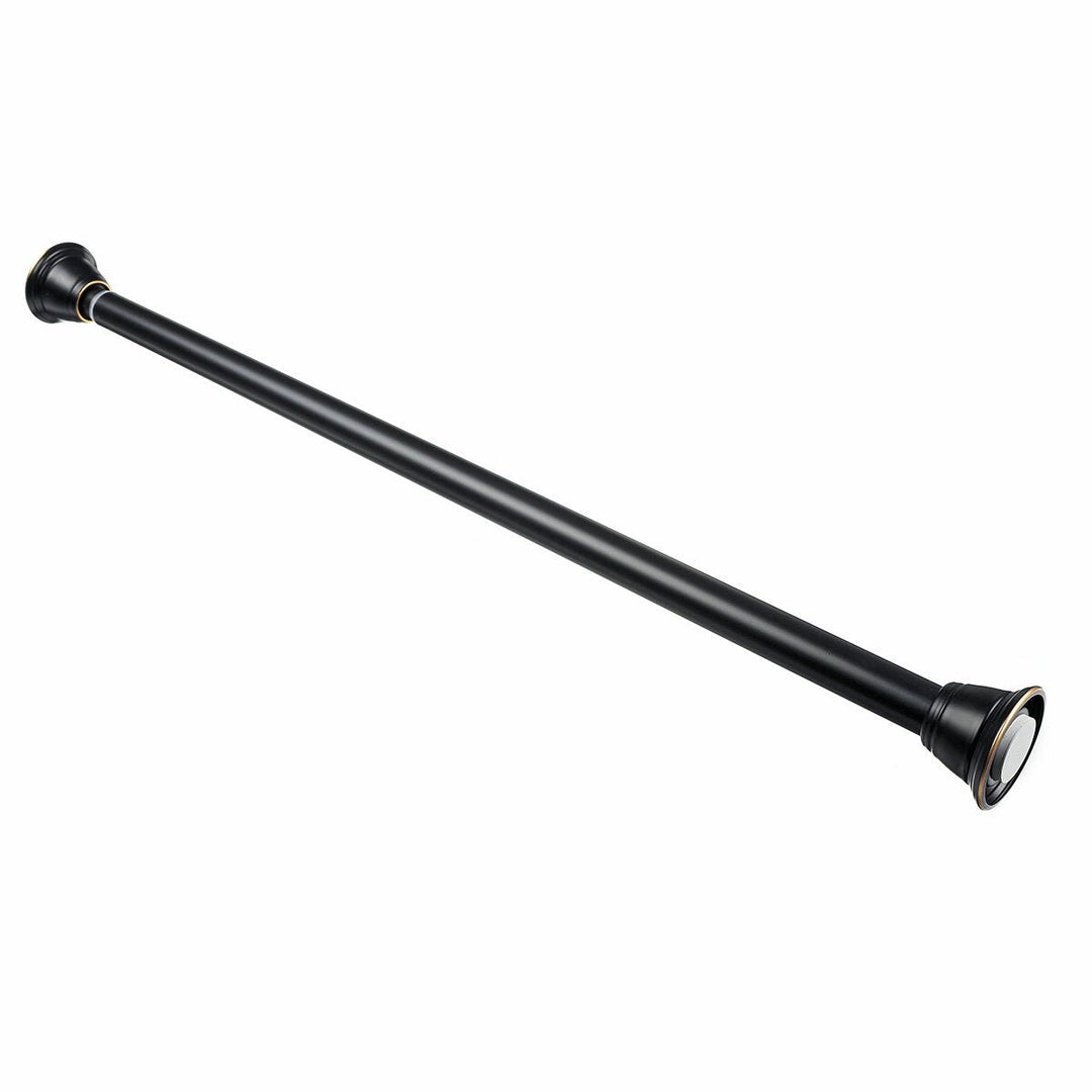 Extendable Telescopic Shower Curtain Pole Rod Bath Door Window Stainless Steel Image 7