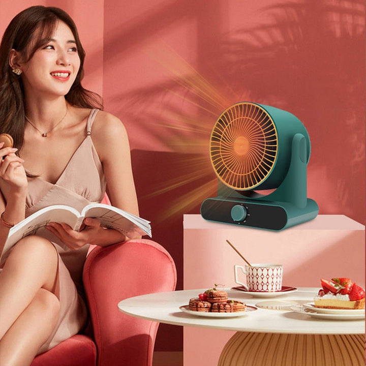 Electric Heater Mini Home Heating Fan Portable Desktop Office Space Heater Silent Warmer Fast Heater Hot Air for Room Image 4