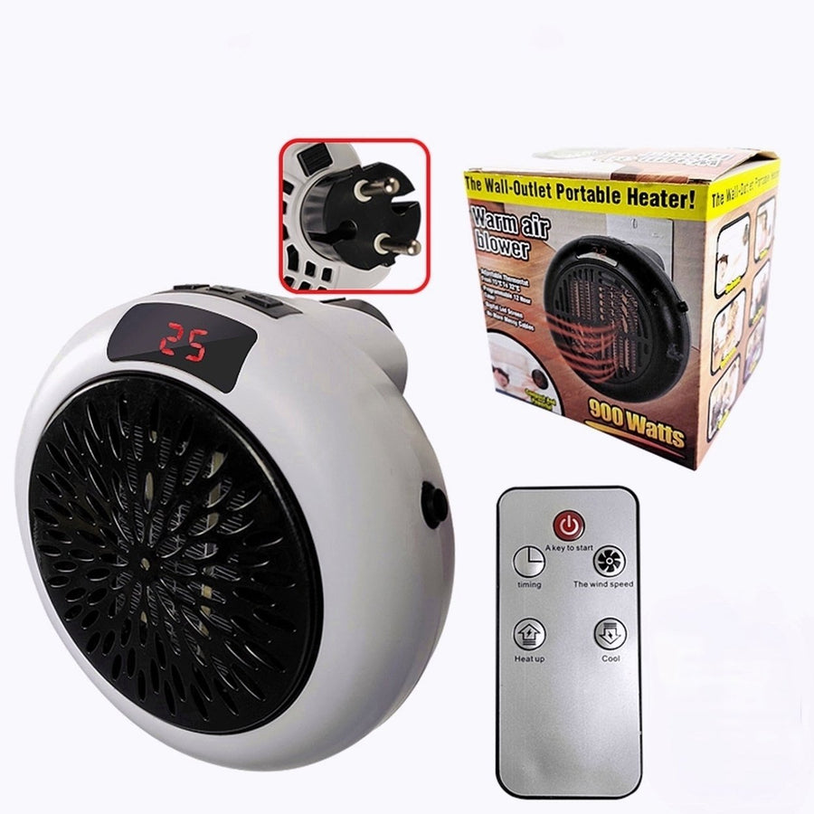 Electric Heater Warmer Wall-Outlet Office Room Heaters Desktop Household Mini Fan Heating Electric Portable Stove Image 1