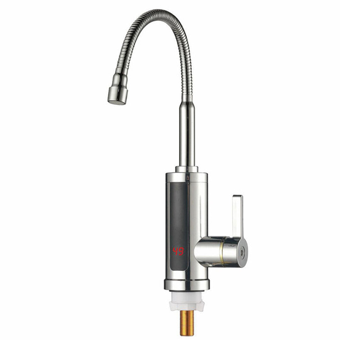 Electric Heating Faucet 2S Heating LED Ambient Light Temperature Display Instant Hot Water Tap3300W Image 1