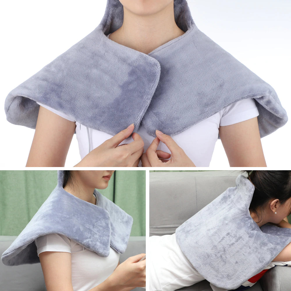 Electric Heating Pad Blanket Automatic Shut-off Physiotherapy Heated Pad For Shoulder Back Spine Pain Relief Winter Warm Image 3