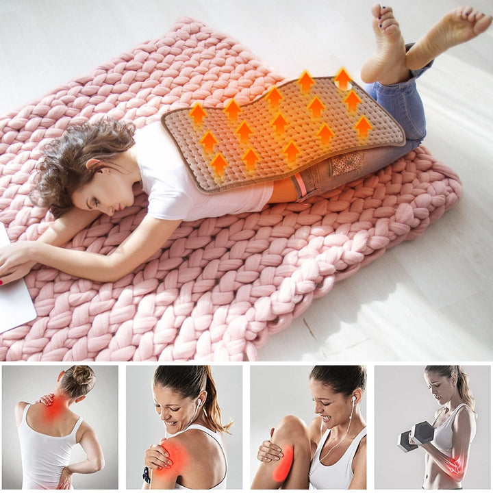 Electric Heating Pad for Abdomen Waist Back Thermal Blanket Keep Warm Pain Relief Winter Foot Hand Warmer Sheet Image 6