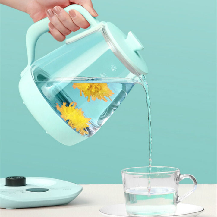 Electric Kettle 800W 1.5L Multi-functional Glass Tea Pot Household Image 5