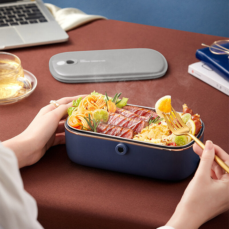 Electric Lunch Box 3 Layers Portable Electric Heating Bento Food Storage Warmer Container Image 9