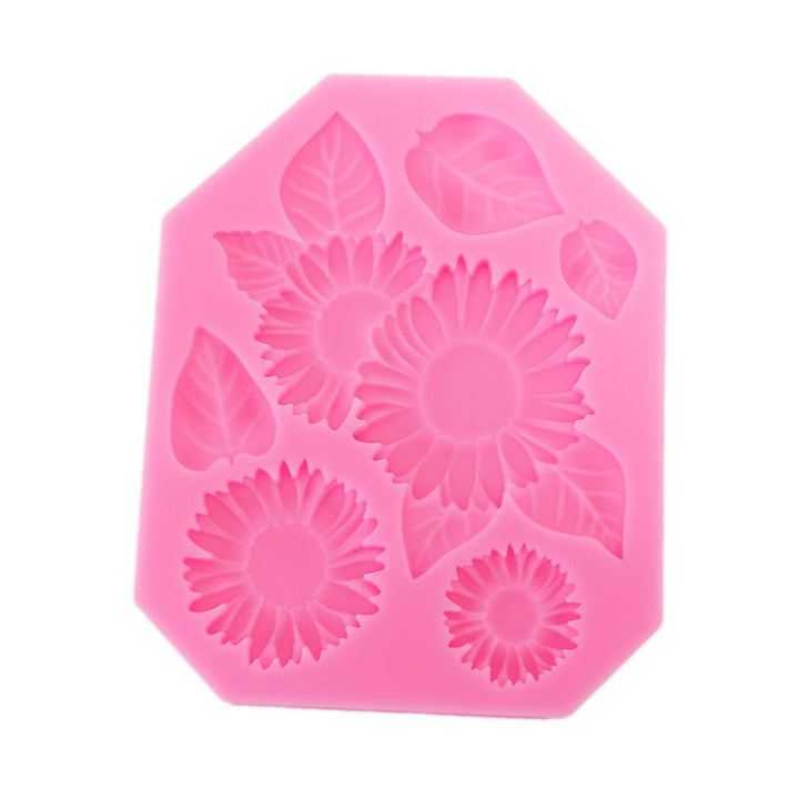 Food Grade Silicone Cake Mold DIY Chocalate Cookies Ice Tray Baking Tool Flowers And Leaves Shape Image 1