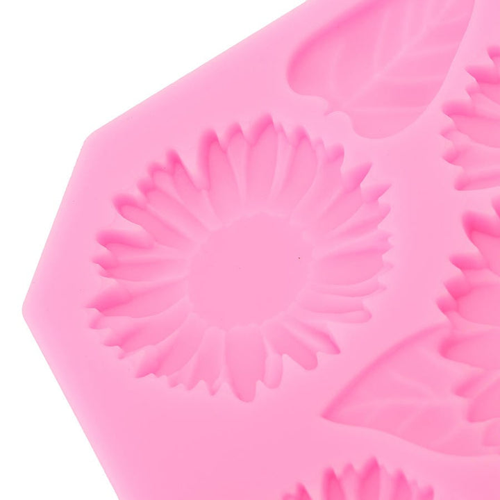 Food Grade Silicone Cake Mold DIY Chocalate Cookies Ice Tray Baking Tool Flowers And Leaves Shape Image 3