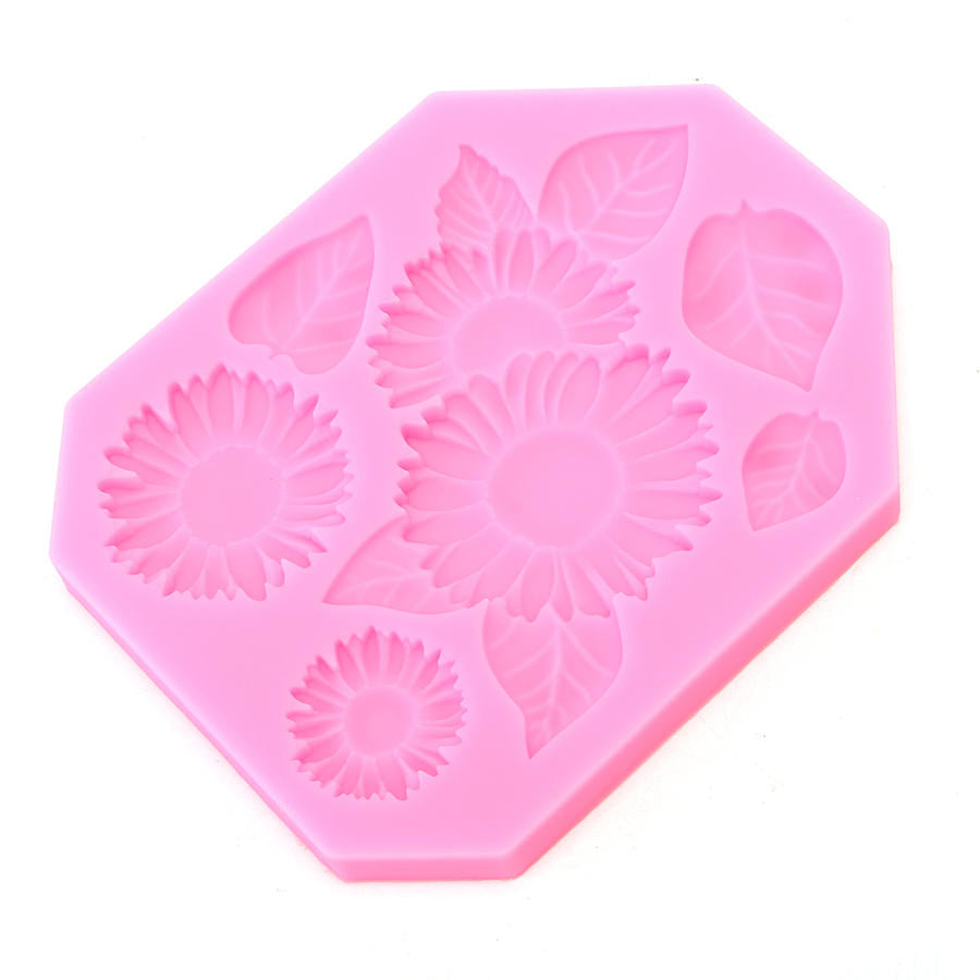 Food Grade Silicone Cake Mold DIY Chocalate Cookies Ice Tray Baking Tool Flowers And Leaves Shape Image 7