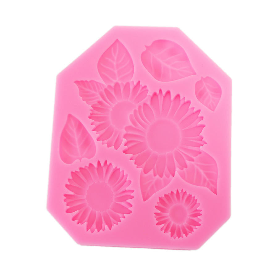 Food Grade Silicone Cake Mold DIY Chocalate Cookies Ice Tray Baking Tool Flowers And Leaves Shape Image 8