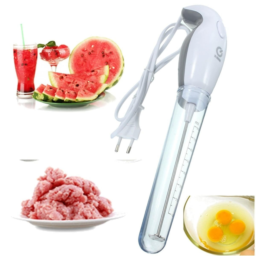 Food Frother Handheld Electric Milk Frother Food Grade Stainless Steel Blender Image 6