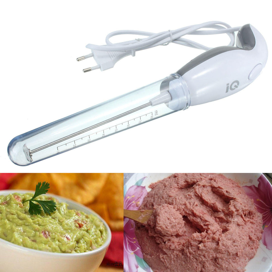 Food Frother Handheld Electric Milk Frother Food Grade Stainless Steel Blender Image 7