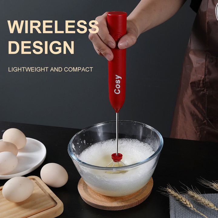 Electric Wireless Whisk Household Small Hand-held USB Charging Electric Automatic Cream Whisk Machine Milk Frother Image 4