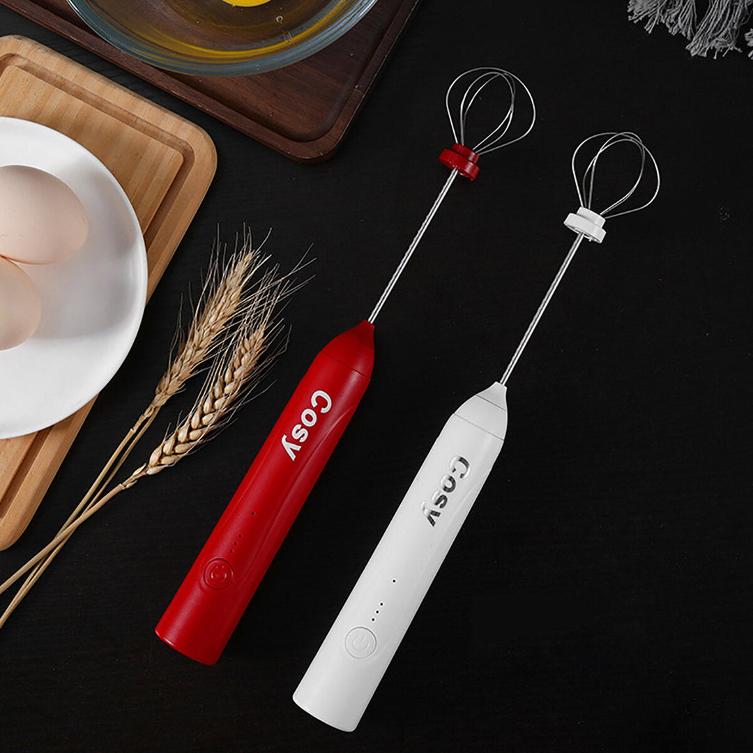 Electric Wireless Whisk Household Small Hand-held USB Charging Electric Automatic Cream Whisk Machine Milk Frother Image 7